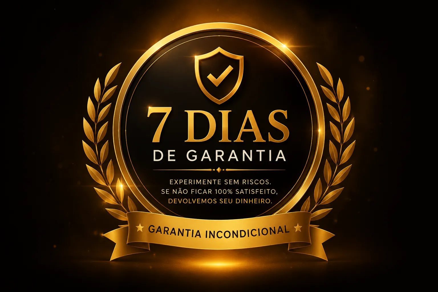 Selo de 7 dias de garantia incondicional